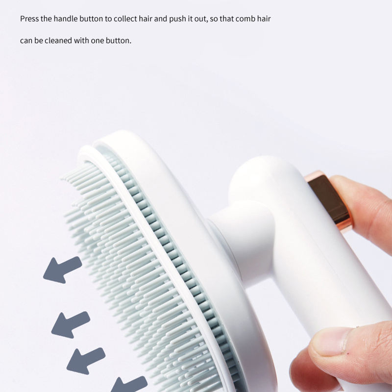 Easy Groom Pet Comb – Self-Cleaning Cat & Dog Brush for Shedding & Fur Removal