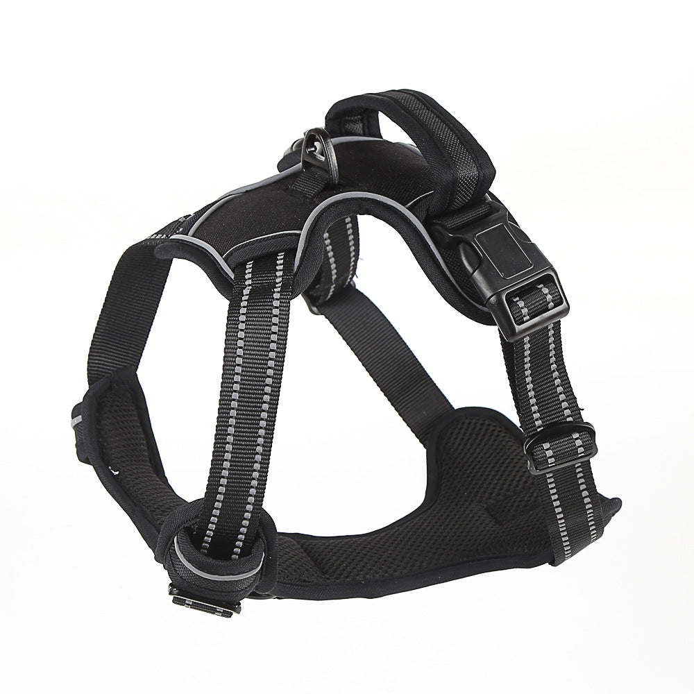 Breathable No-Pull Dog Harness with Reflective Strips – Safe, Comfortable & Walk-Ready