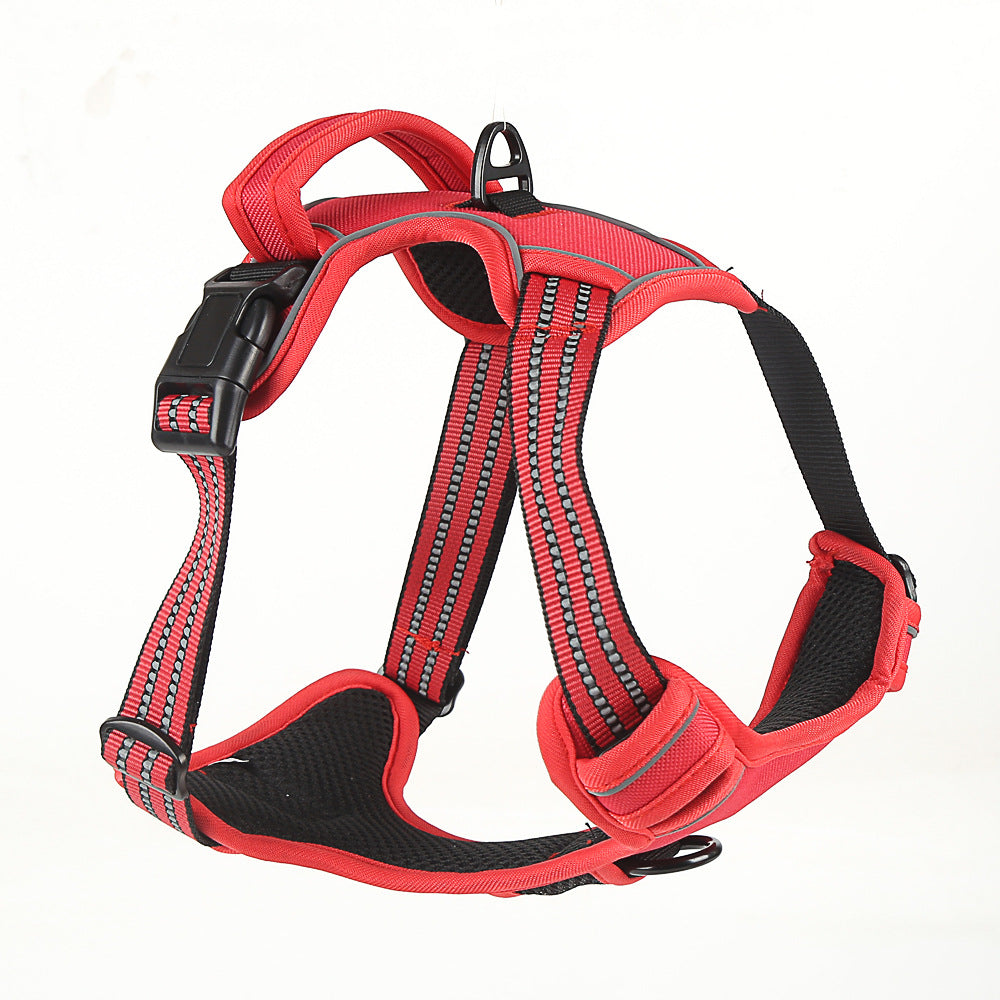Breathable No-Pull Dog Harness with Reflective Strips – Safe, Comfortable & Walk-Ready