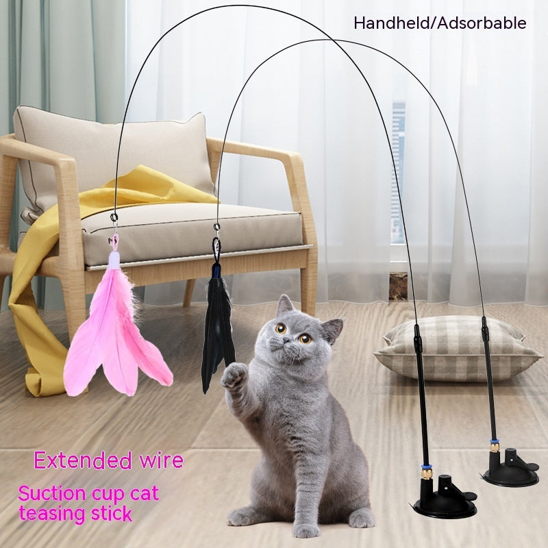 Interactive Cat Feather Toy – Feather Fun with a Bell