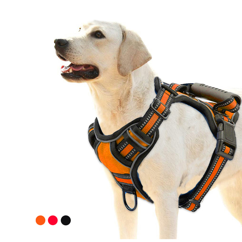 Breathable No-Pull Dog Harness with Reflective Strips – Safe, Comfortable & Walk-Ready